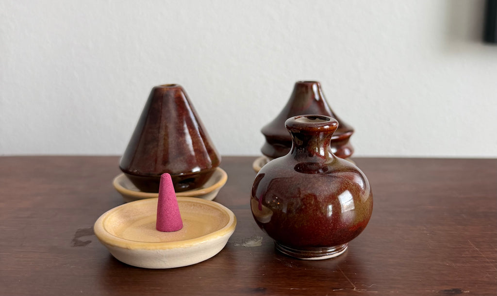 Small Ceramic Incense Cone Burner