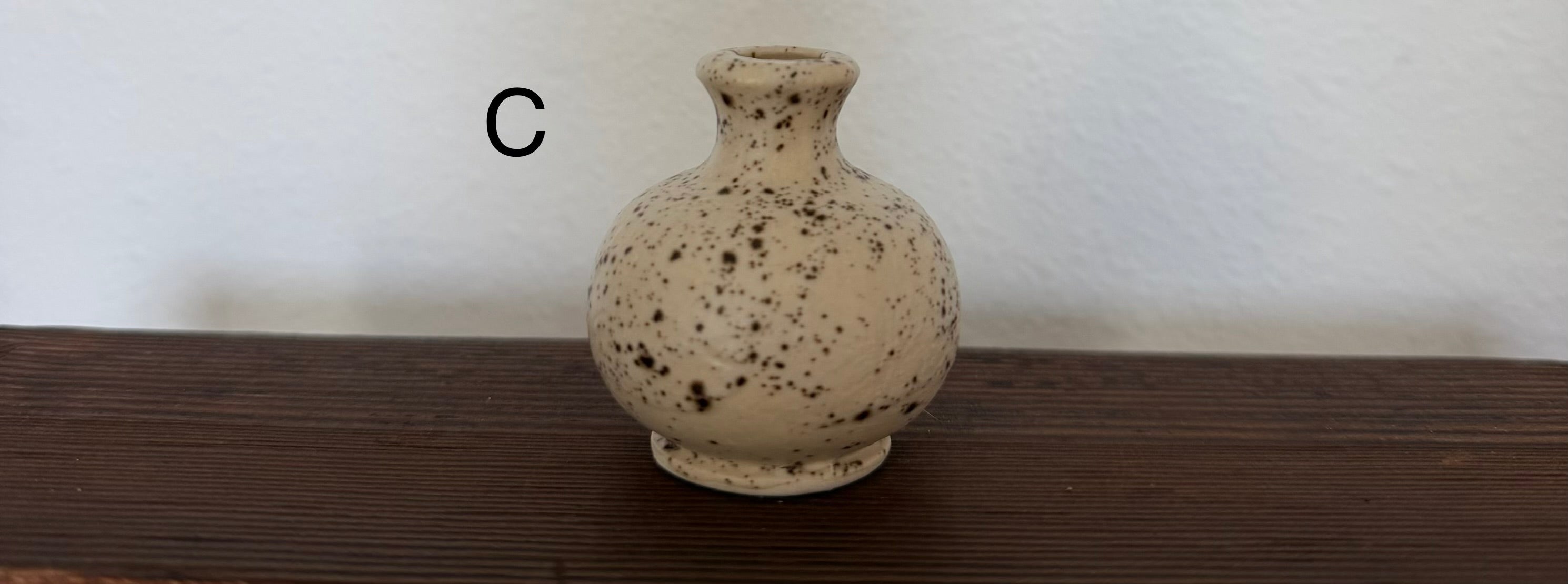 Tiny Ceramic bud vase, perfume bottle, potion bottle, with cork