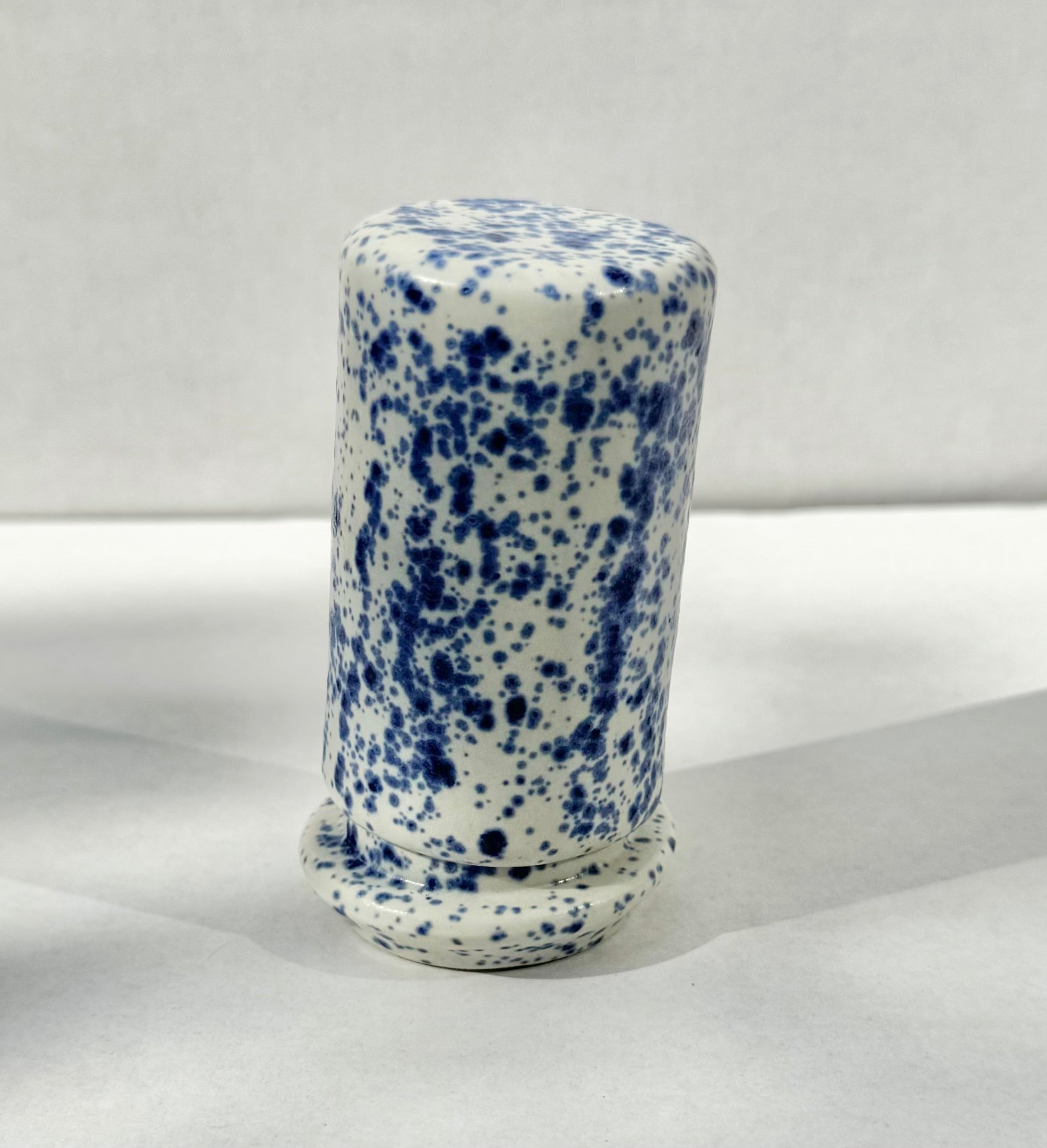 Ceramic Matchstick Holder, handmade, pink, rose, sea salt, speckled blue