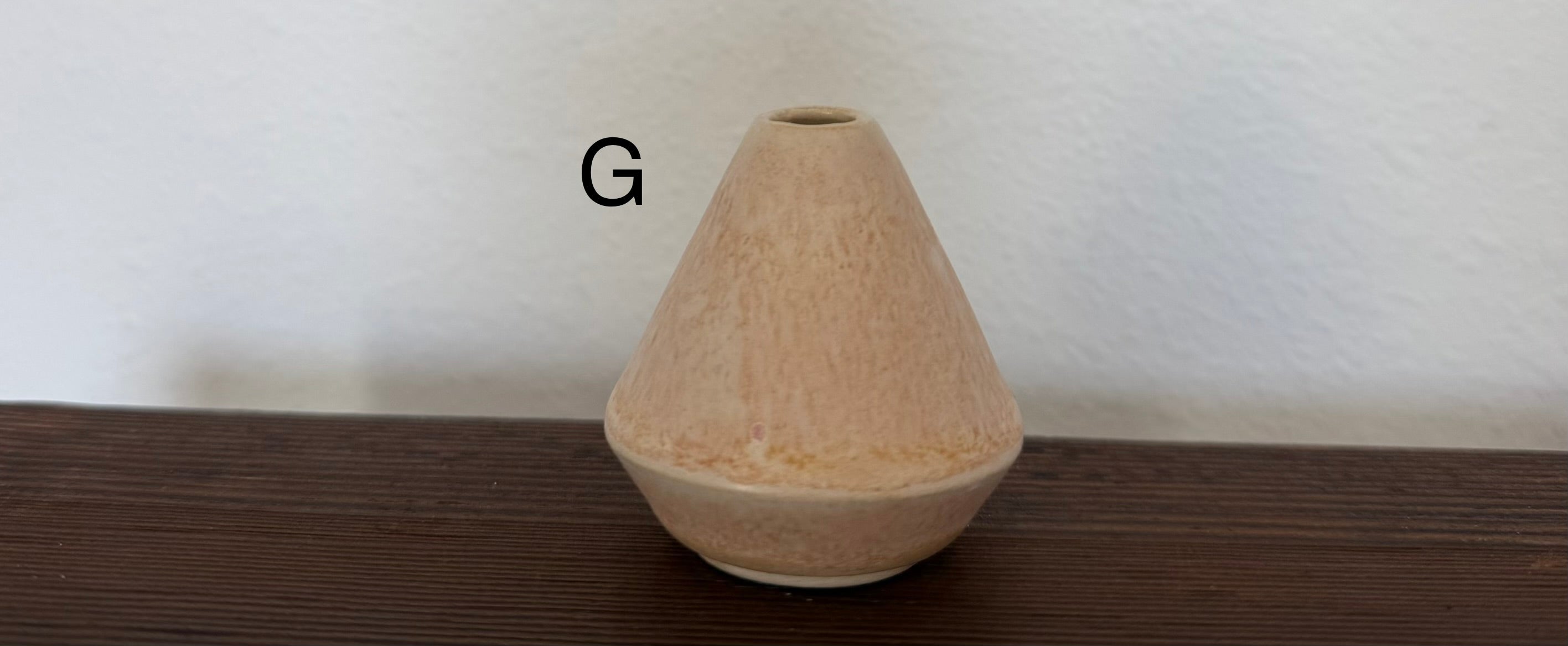 Tiny Ceramic bud vase, perfume bottle, potion bottle, with cork