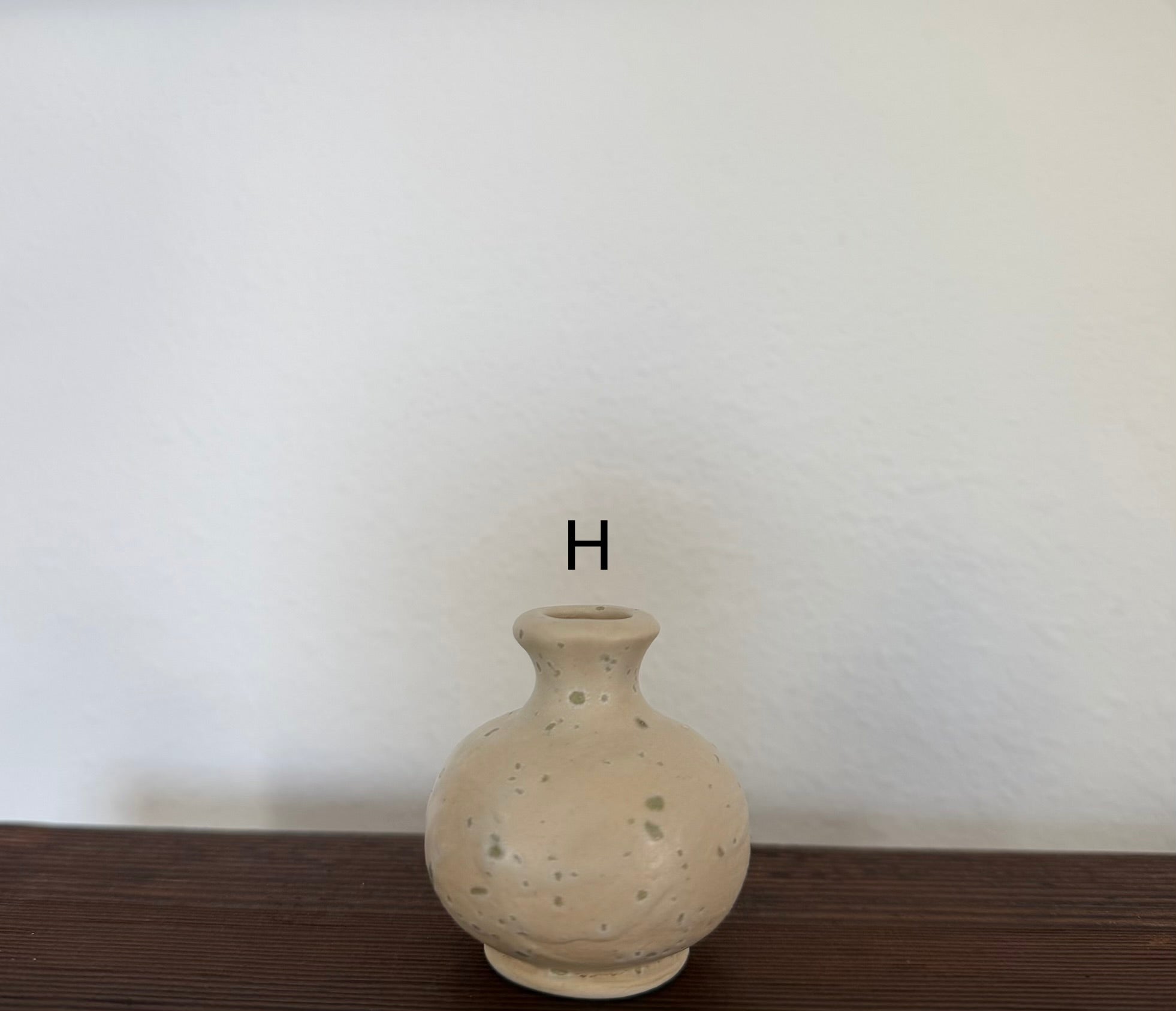 Tiny Ceramic bud vase, perfume bottle, potion bottle, with cork