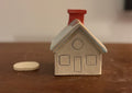 Tiny House  Incense cone burner blue