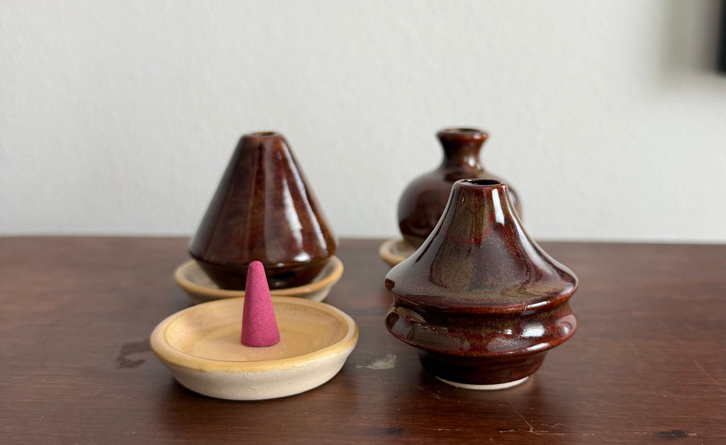 Small Ceramic Incense Cone Burner