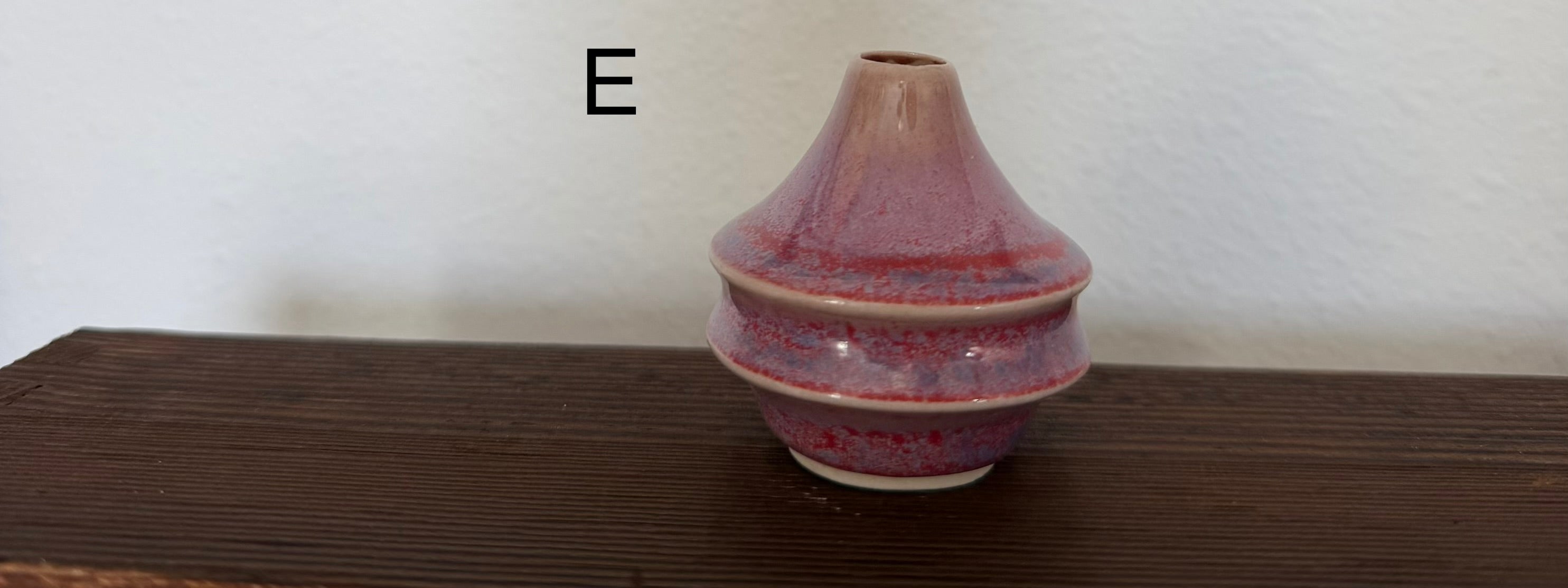Tiny Ceramic bud vase, perfume bottle, potion bottle, with cork