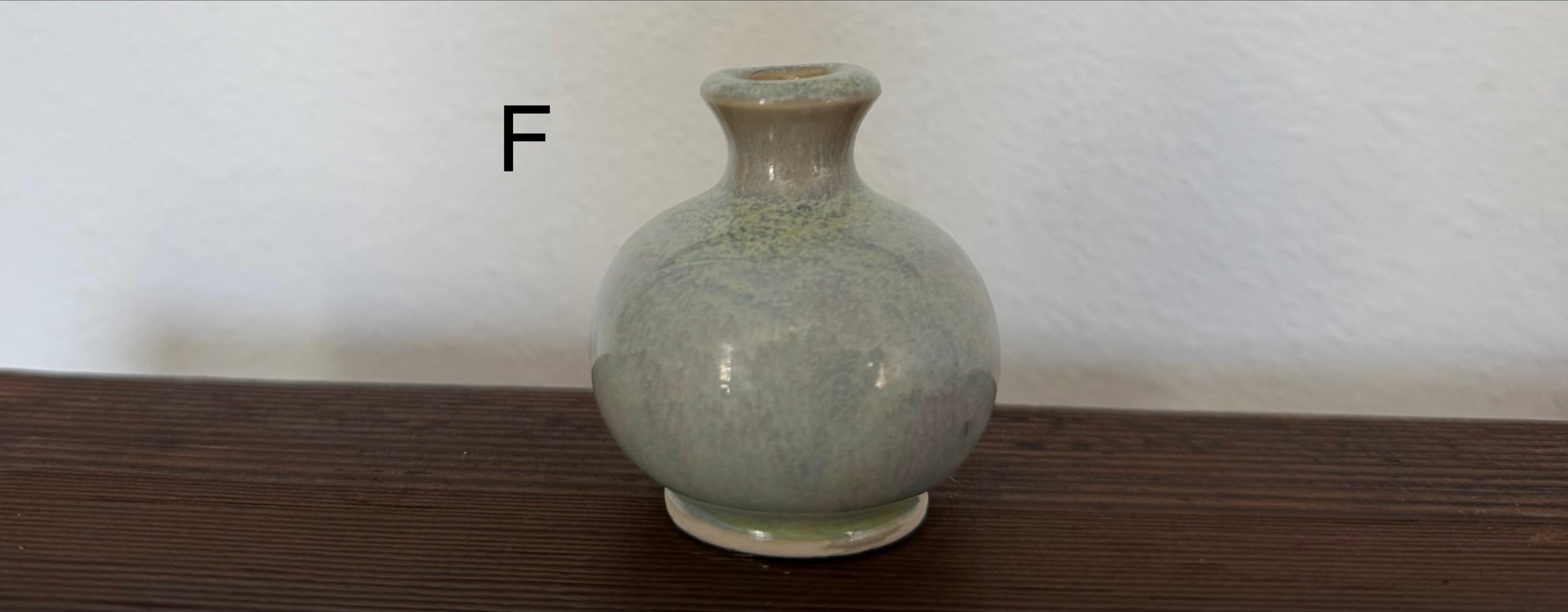 Tiny Ceramic bud vase, perfume bottle, potion bottle, with cork