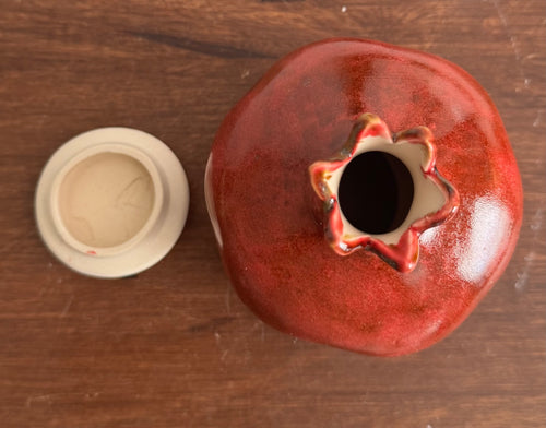 ceramic pomegranate  incense holder, incense cone holder