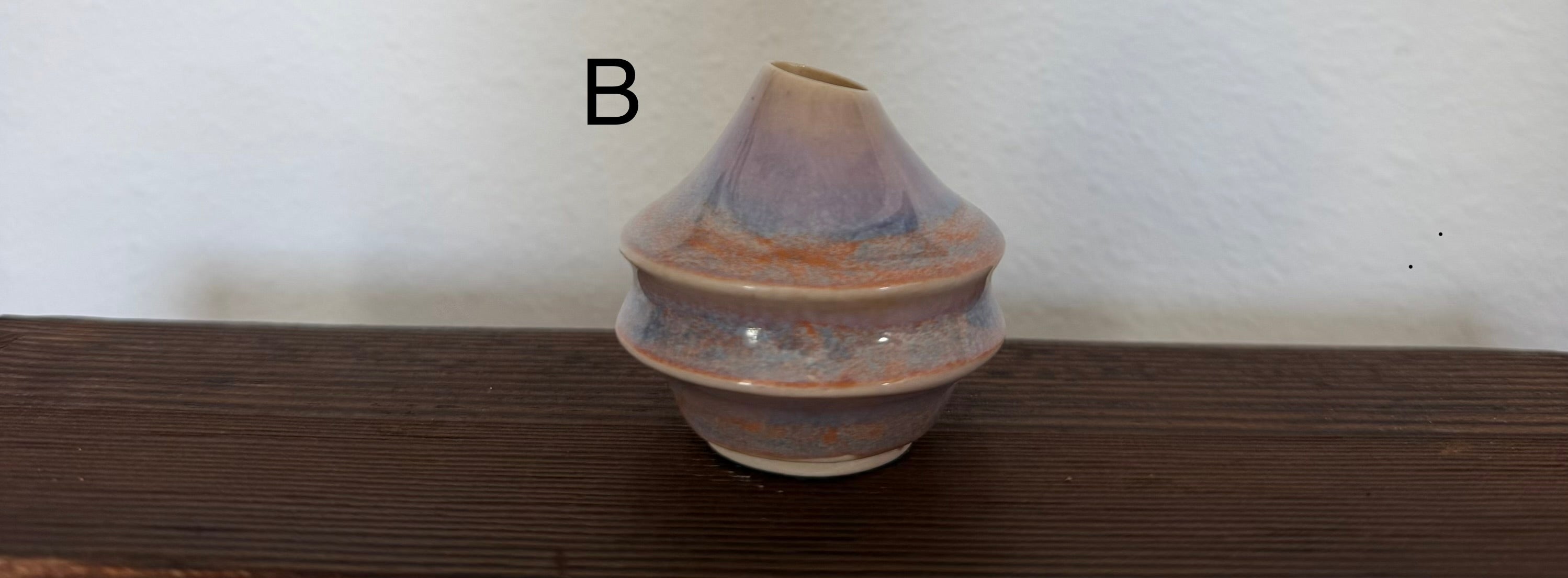 Tiny Ceramic bud vase, perfume bottle, potion bottle, with cork