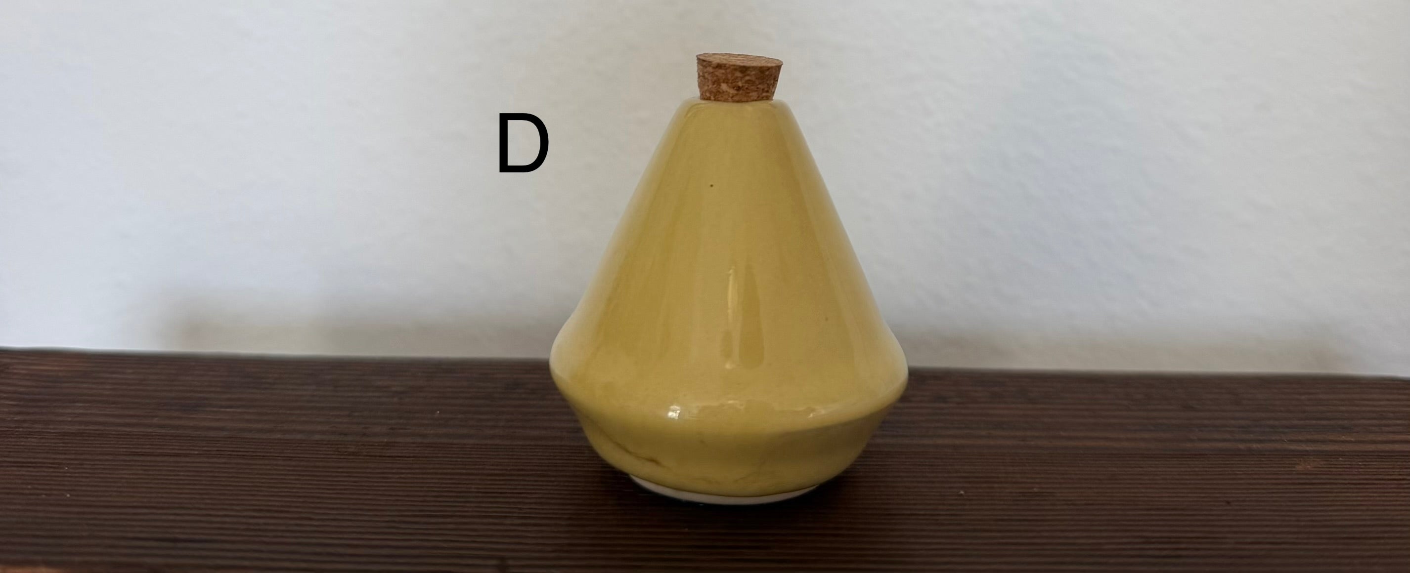 Tiny Ceramic bud vase, perfume bottle, potion bottle, with cork
