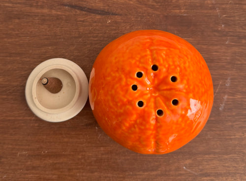ceramic orange incense holder, incense cone holder