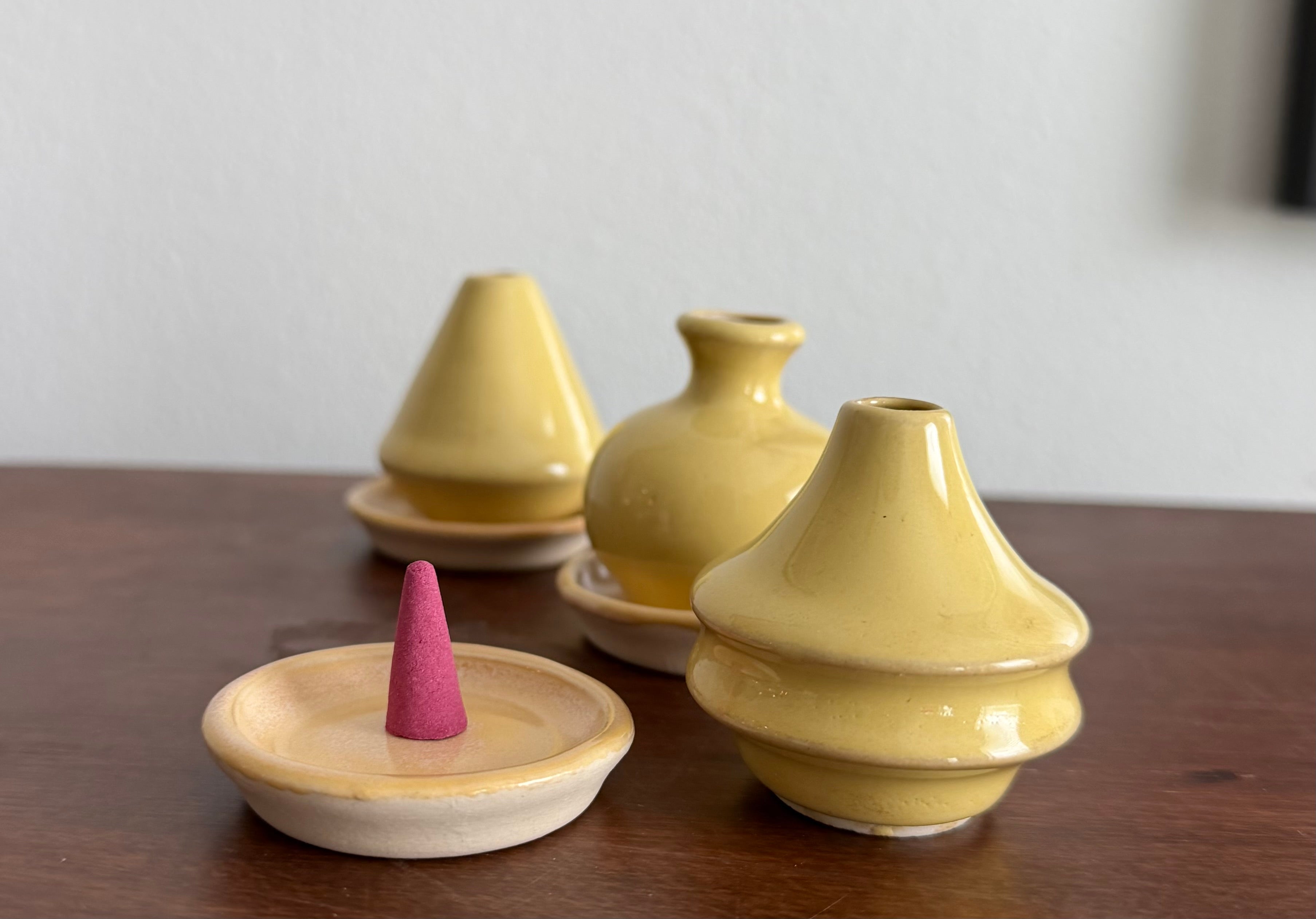 Small Ceramic Incense Cone Burner