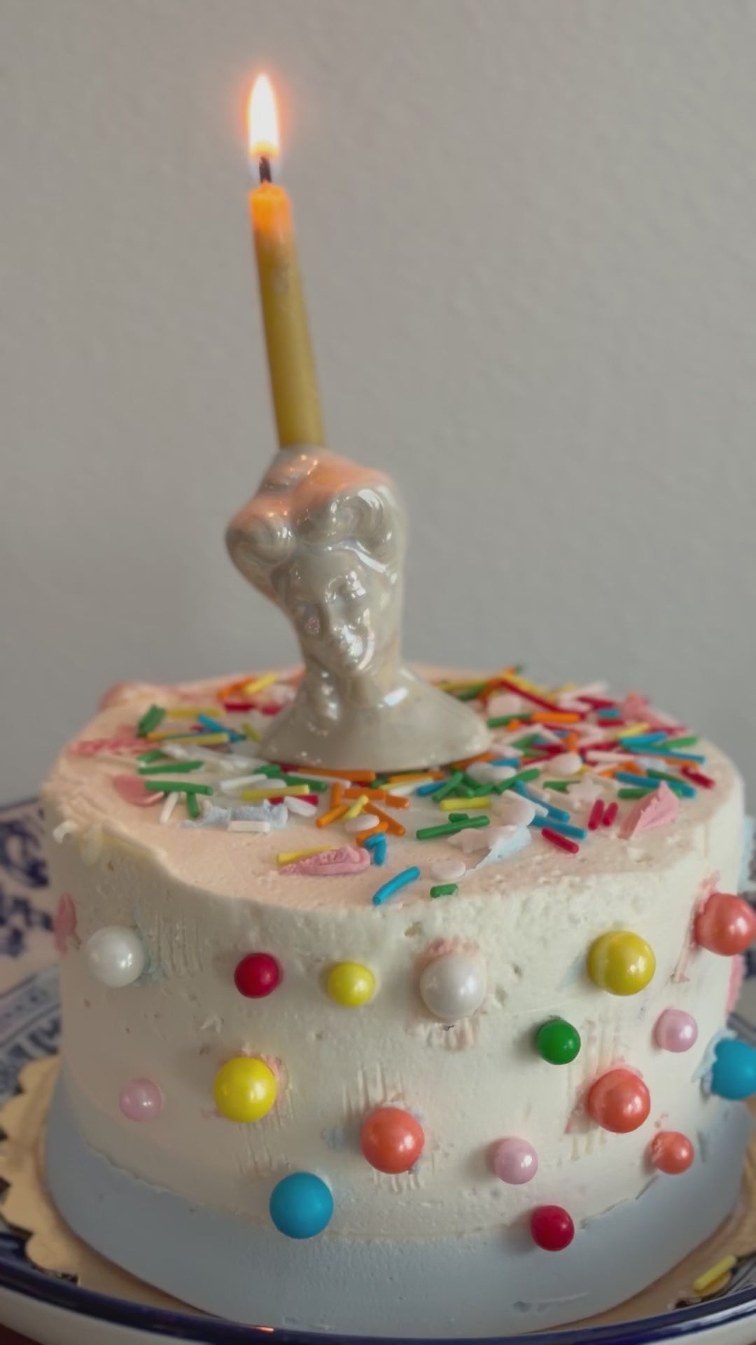 Woman Bust, Roman, statue, cake topper, candle holder