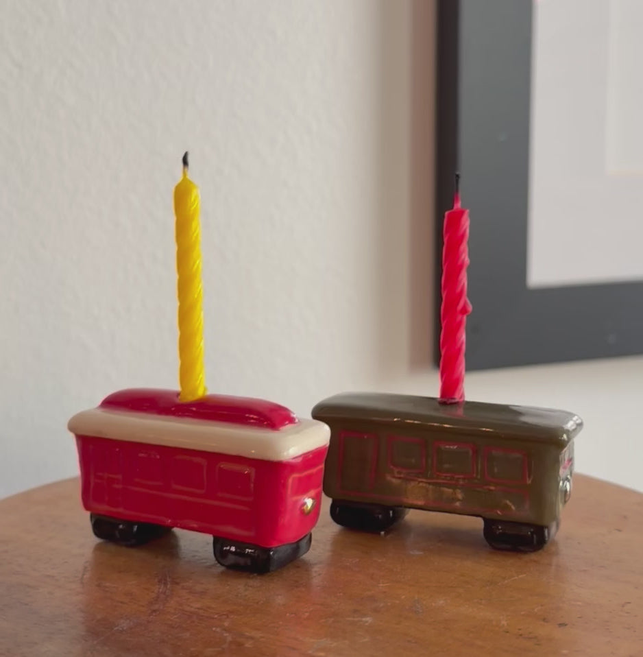 Streetcar New Orleans, cake topper, candle holder
